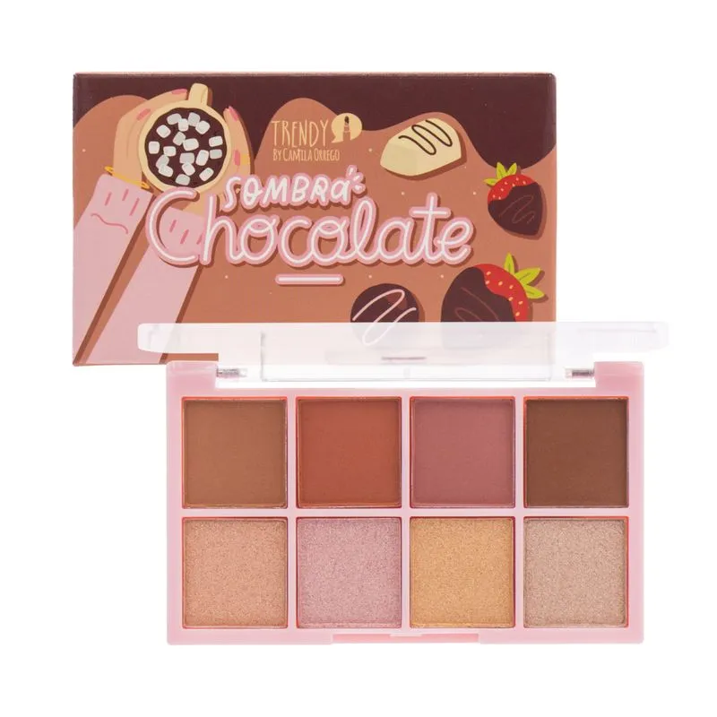 PALETA DE SOMBRAS CHOCOLATE TRENDY